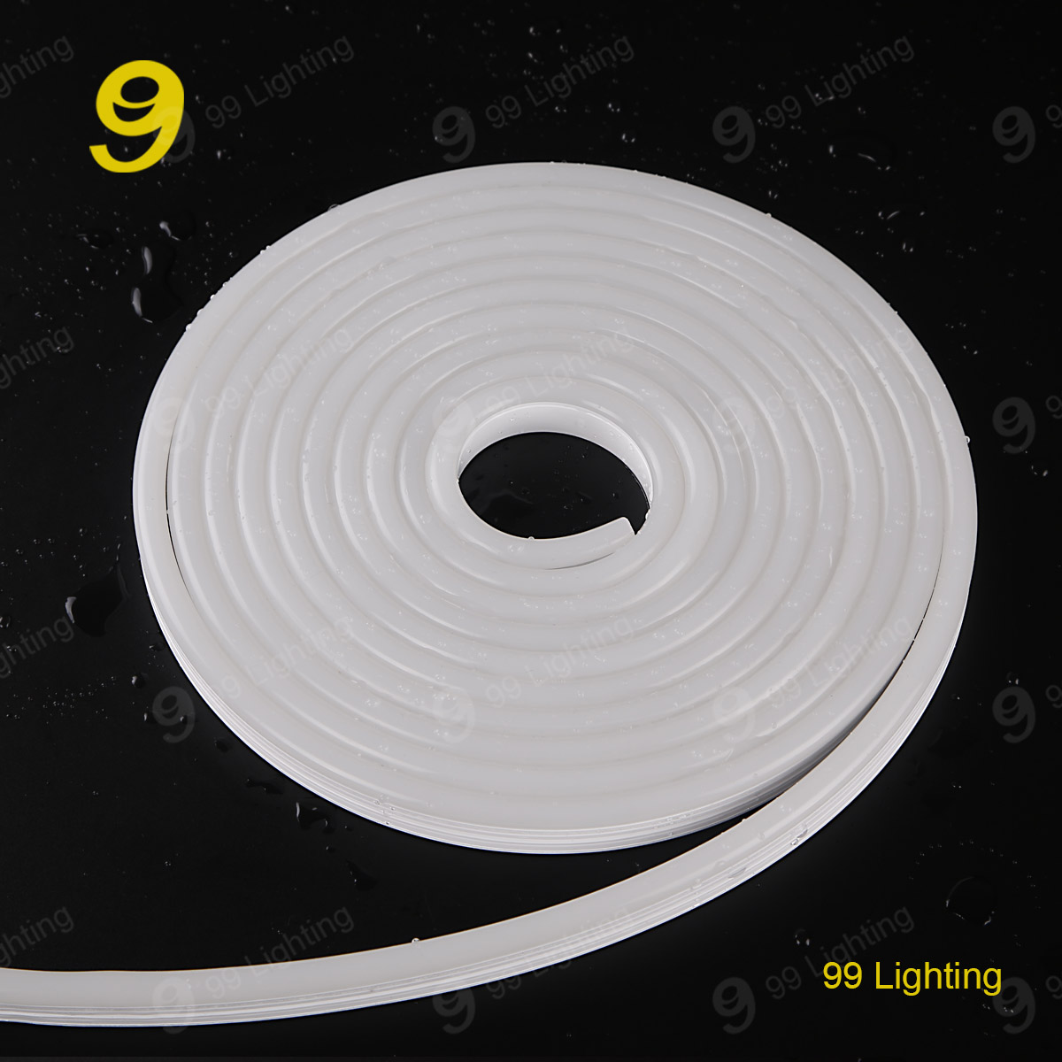 white color 12v silicon neon light waterproof IP68