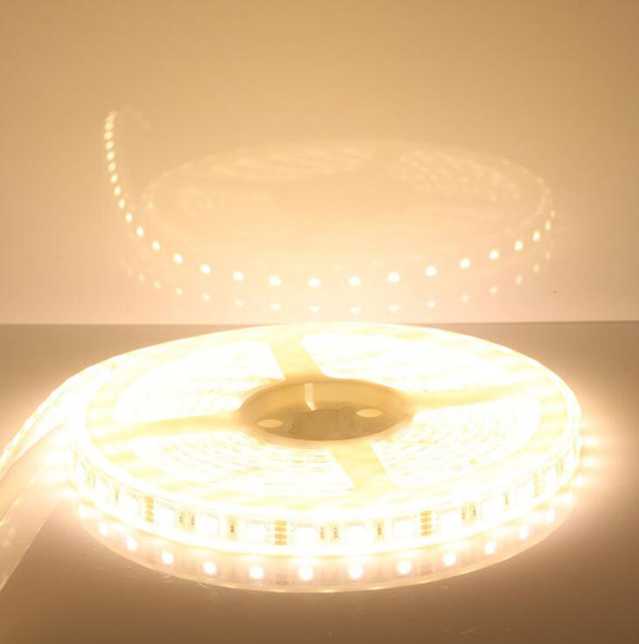  12V DC LED Strip Rope Lights Non-Waterproof SMD5050 Flexible LED Ribbon For Indoor Decoration