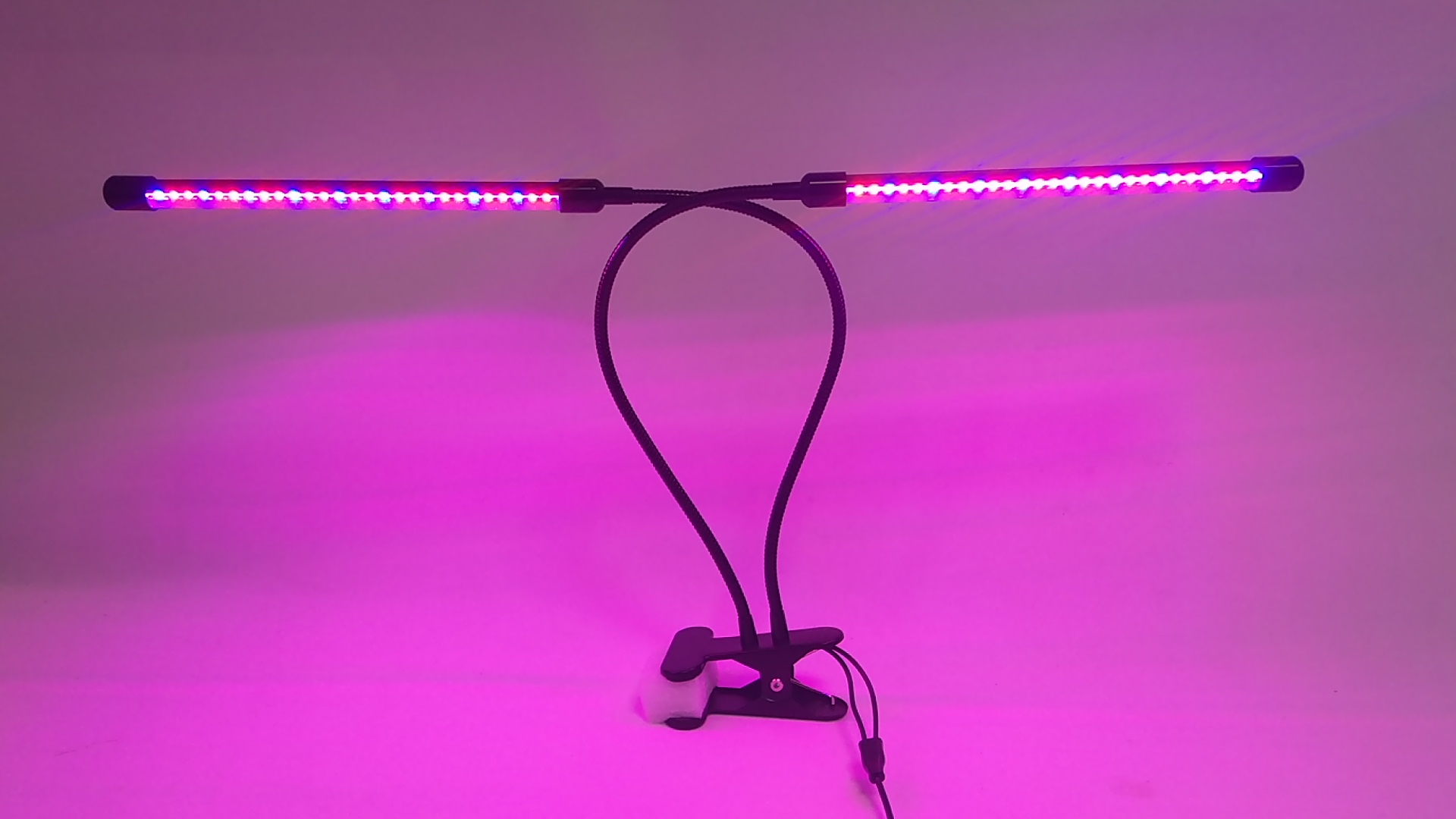 Table desk portable mini double head 24w led grow light for hydroponic light