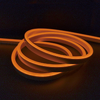 orange LED Neon Flex 6 x12mm 12V High Intensity Bendable & Flexible Rope Light